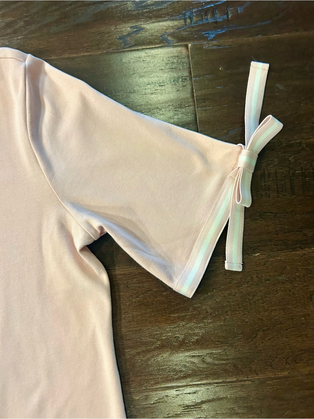 Lauren Ralph Lauren Pale Pink Long Sleeve Boatneck Tee